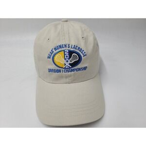 Vintage 2002 NCAA Womens Lacrosse Championship Stretch Fitted OSFM Hat Cap Beige